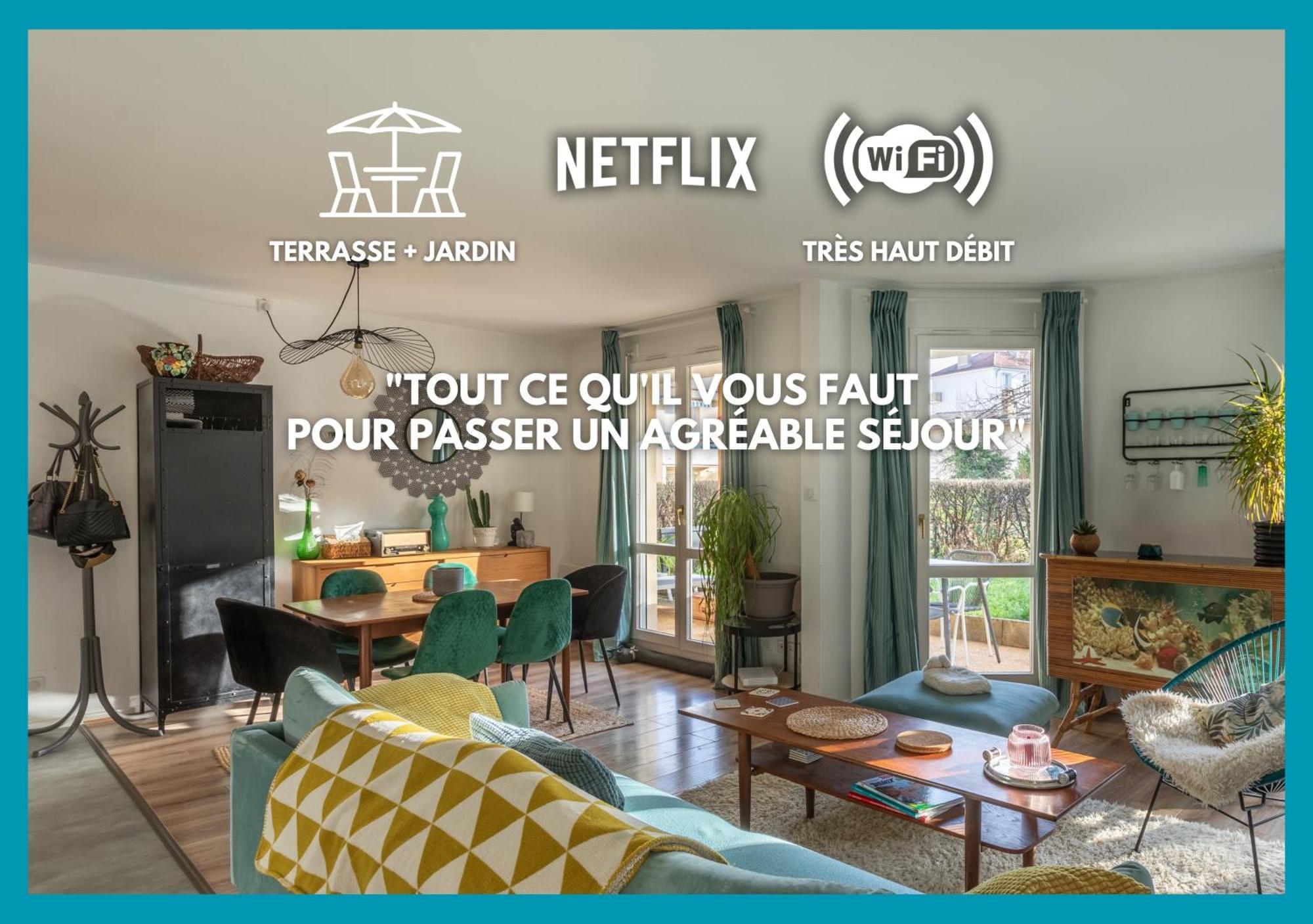 T3 Calme - Ideal Famille & Pros - Parking - Jardin - Wifi - Netflix Besançon Zewnętrze zdjęcie